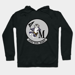 F-14 Tomcat - Just Win, Baby - Silver - Clean Style Hoodie